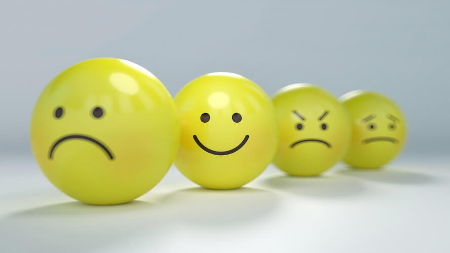 Armageddon oder schöne neue Welt? Wütende und lachende Smileys