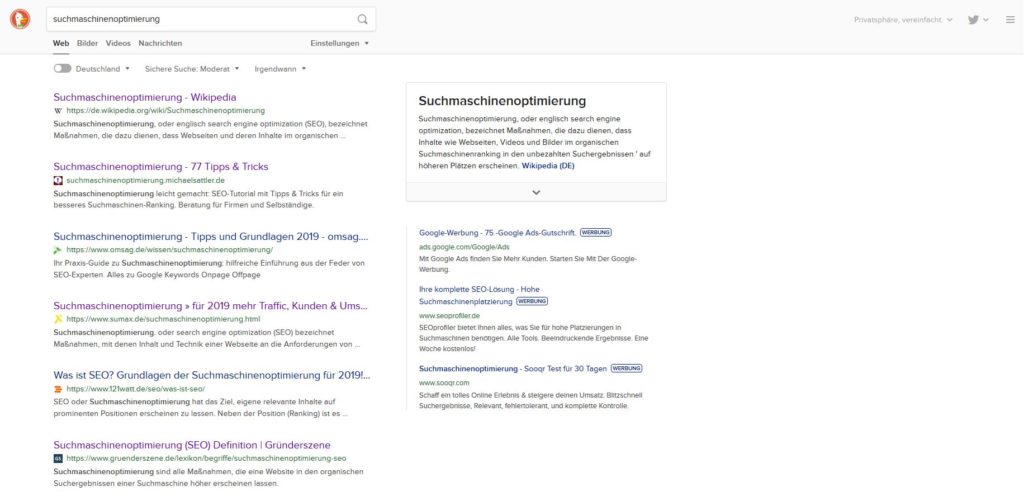 duckduckgo als sichere alternative zu google