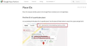 google maps place id