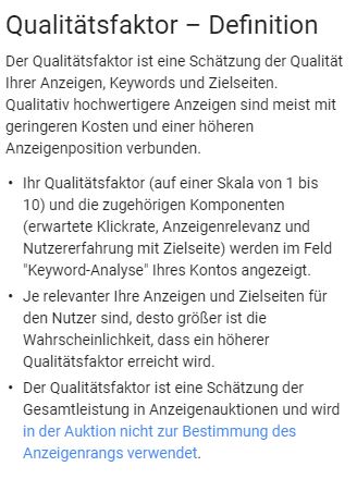 qualitätsfaktor