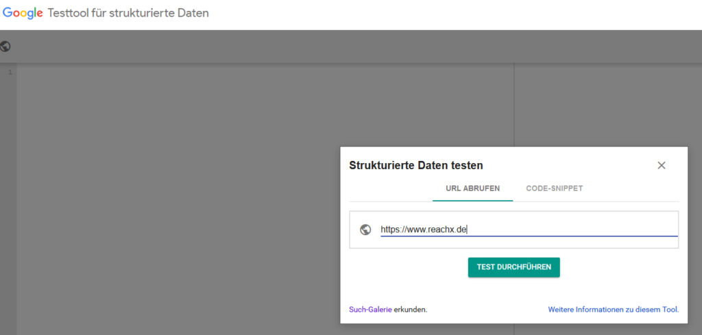 Strukturierte Daten Google Test Tool