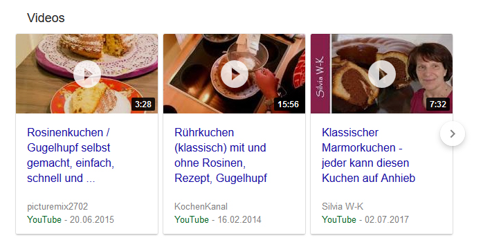 strukturierte Daten Screenshot Featured Snippets