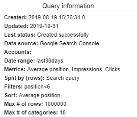 Einstellungen in Supermetrics zum Auslesen der Daten, um SEO vs. SEA zu automatisieren.